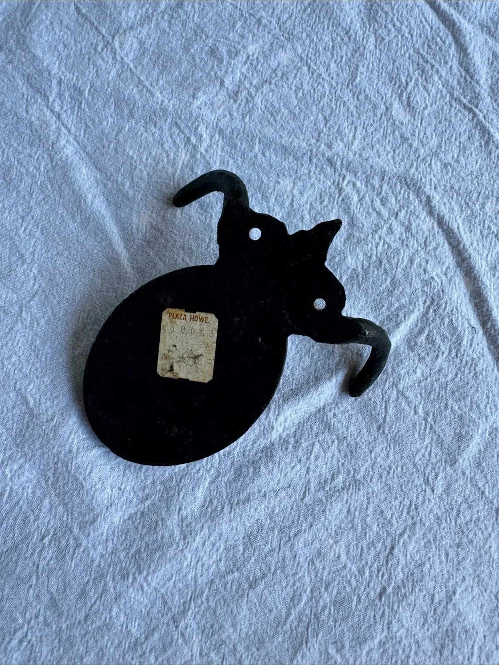 Vintage Cast Iron Colonil Fireman Double Wall Hook